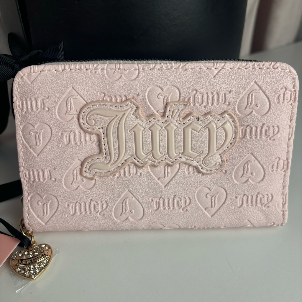 Juicy Couture Powder Pink Upgrade U Multi Compartment Bifold Zip Around